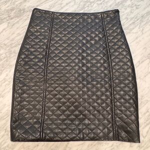 Generation Love Quilted vegan leather mini Skirt